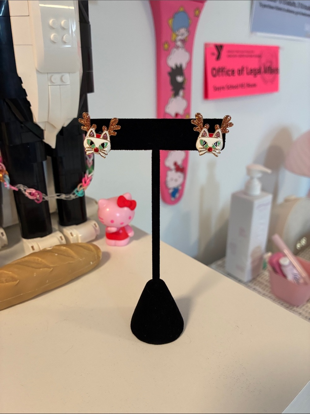 Juicy Couture Cute Cat Reindeer Stud Earrings Festive Girlhoodcore